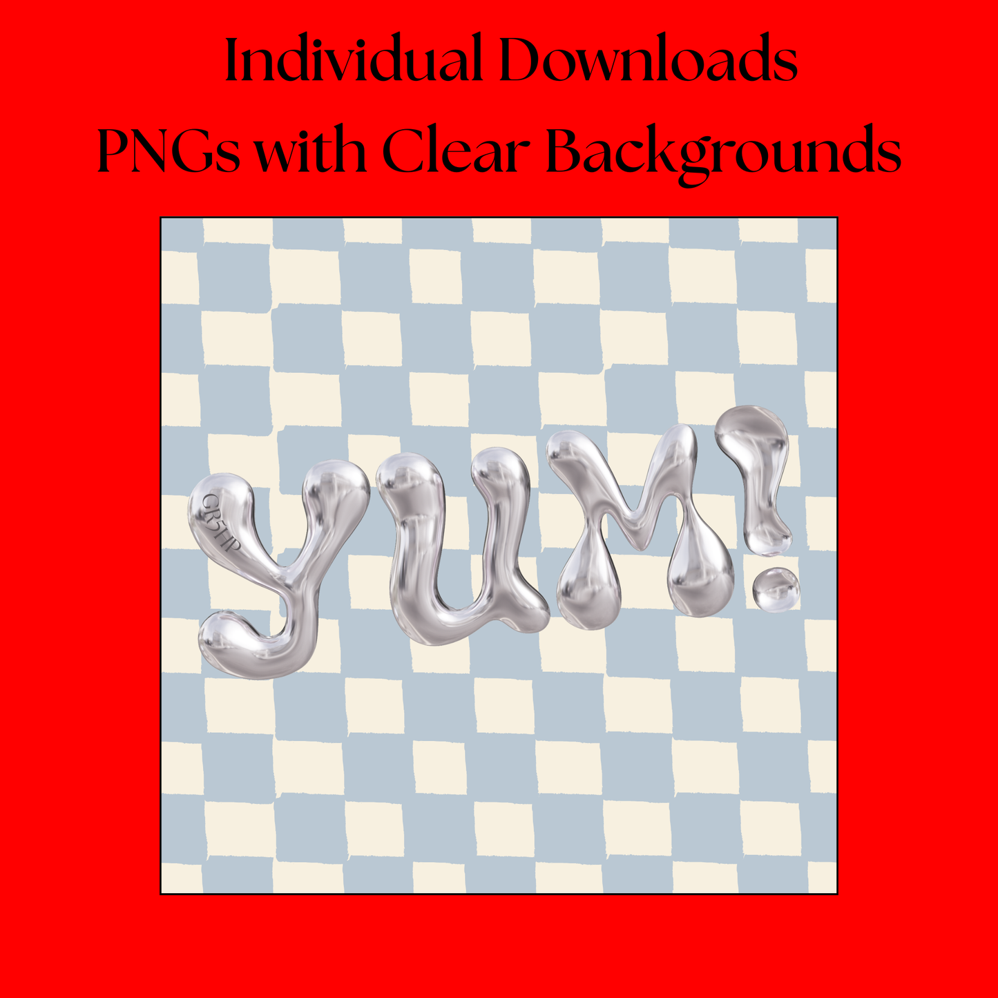 RossmoreWorld x GR5HP - Chrome Sticker Sayings Pack 1